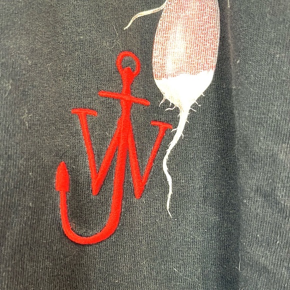 JW Anderson Black Printed Veggie Logo T-Shirt - Picture 7 of 11